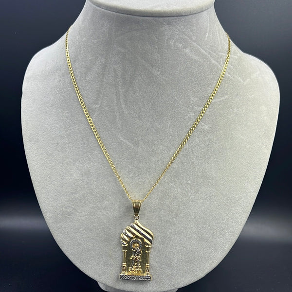 New Flat Cuban Chain With Pendant 14k by G.O™