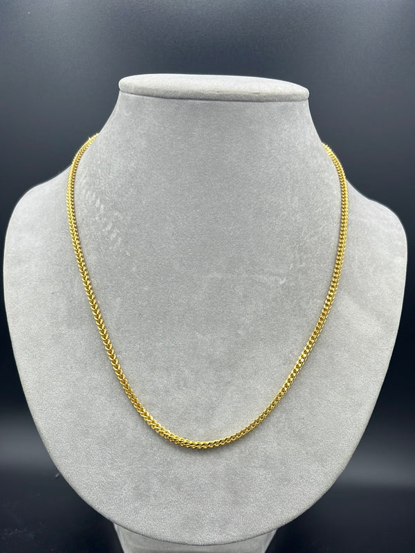 New Gold 14K Hollow Franco Chain by GO™