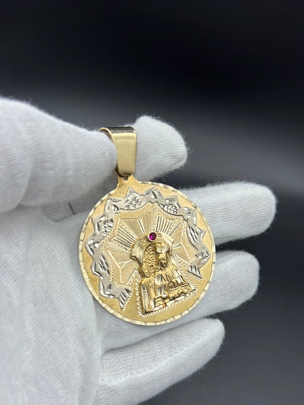 New Gold 14K Virgen Pendant by GO™