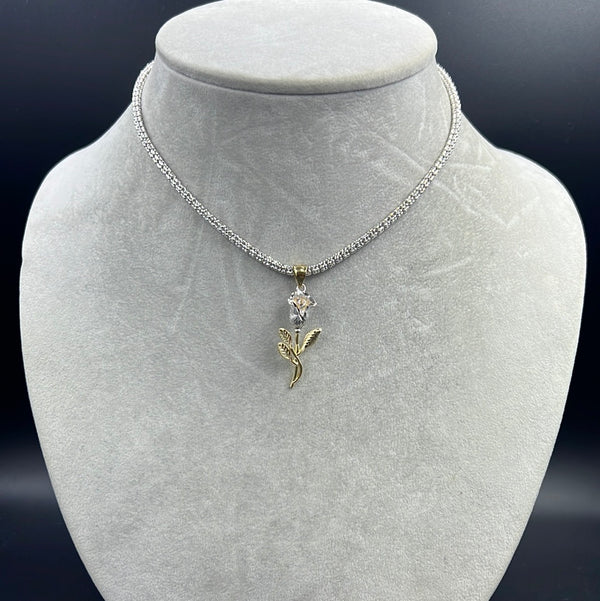 New Gold 14K Moon  Ice Chain With Pendant by GO™
