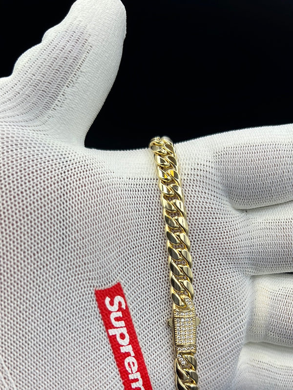 New Gold 14k Hollow Ankle Bracelet