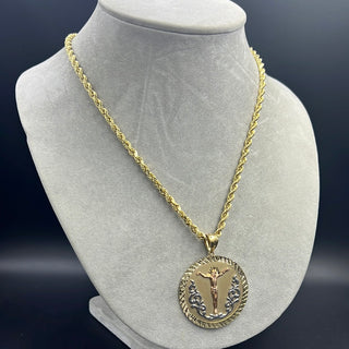 New Gold 14k Rope chain with Pendant  by GO™