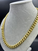 New Gold 14K Semi solid Cuban Chain