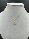 New Gold 14k Women Franco Chain with Dolphin pendant  by GO™