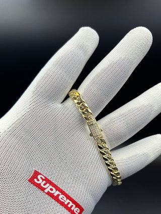 New Gold 14k Women Hollow Bracelet