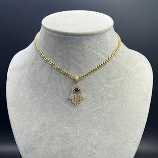 New Gold 14k Women Hollow Miami Cuban  Chain with Pendant  by GO™