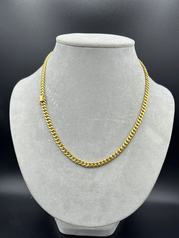 New Gold 14K Semi Solid Cuban Chain by GO™