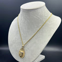 New Gold 14K Hollow Miami Cuban Chain With Pendant by GO™