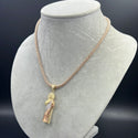 New Gold 14K Moon Ice Chain With Pendant by GO™