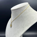 New Hollow Rope Chain 14k With Flower Pendant