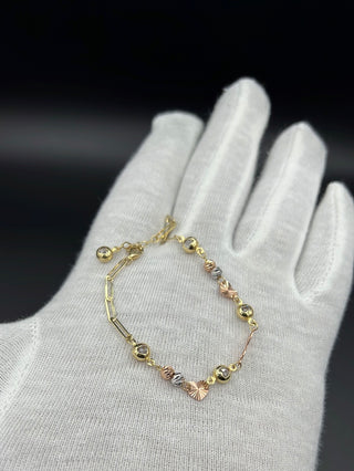 New Gold 14k Bracelet  on Cz Stones by GO™