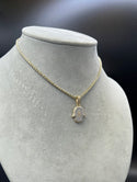 New Gold 14k Women Ice Chain with Hamsa  pendant  by GO™