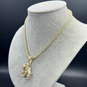 New Gold 14K Moon  Ice Chain With Pendant by GO™