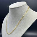 New Hollow Flat Cuban Chain 14k