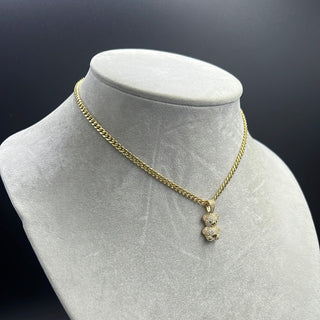 New Gold 14k Women Hollow Miami Cuban  Chain with Pendant  by GO™