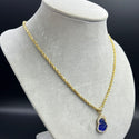 New Solid Rope Chain 14k With Buddha Pendant