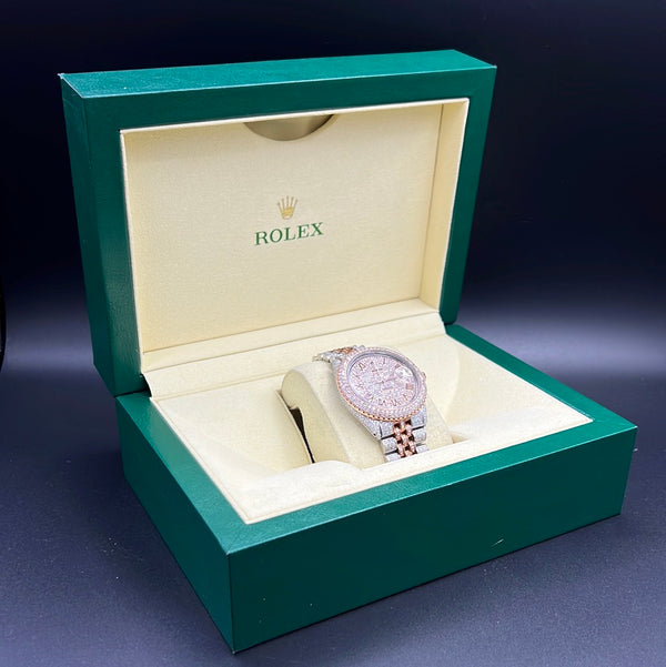 New Rolex Datejust 36mm BustDown with Diamonds Bezel