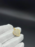 New Gold 14K Heart on Cz Pendant by GO™