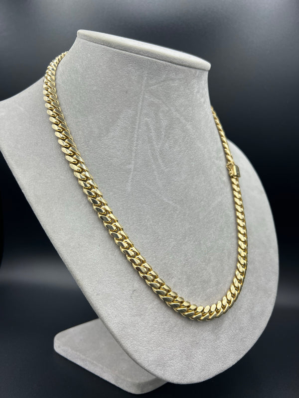 New Gold 14K Solid Italian Cuban Chain by GO™