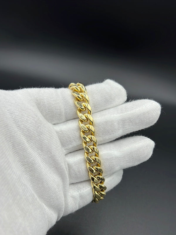 New Gold 14K Semi Solid Cuban bracelet  by GO™