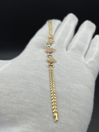 New Gold 14k Bracelet  on Cz Stones by GO™