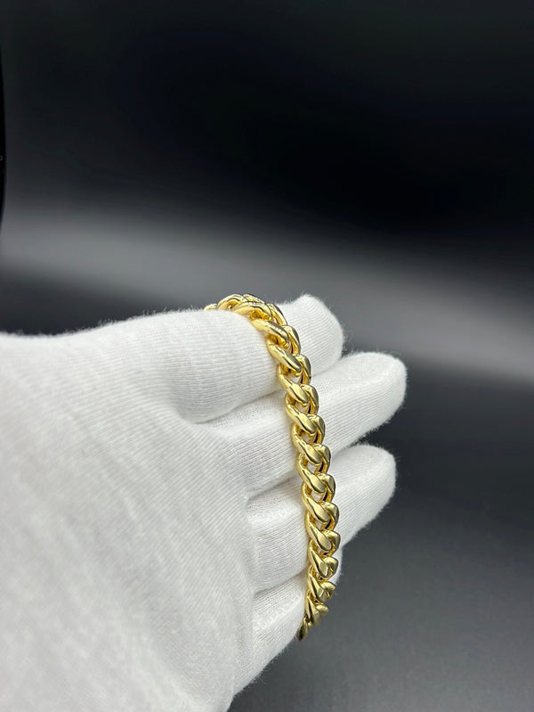 New Gold 14K Semi Solid Cuban bracelet  by GO™