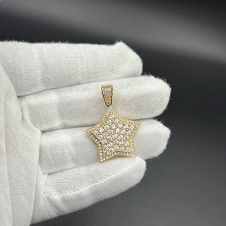 New Gold 14K Star on Cz Pendant by GO™